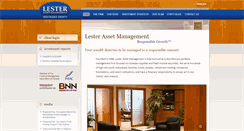 Desktop Screenshot of lesterasset.com